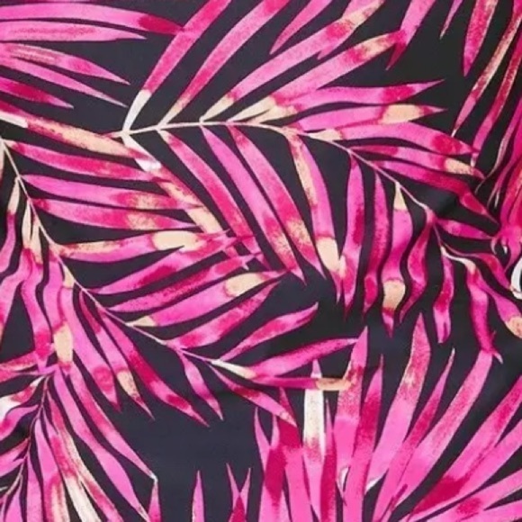 Island Escape Womens Printed Tahiti Ruffled Tankini Swimsuit Top - Picture 7 of 11